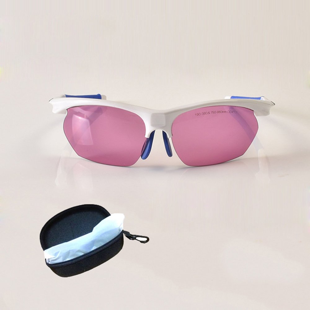 T6S6 laser occhiali di sicurezza per raggi laser 266nm, protezione totale 190~380nm&750~860nm IR infrarossi laser 808nm 830nm UV laser eye-occhiali di protezione certificata CE OD4+ VLT>60%