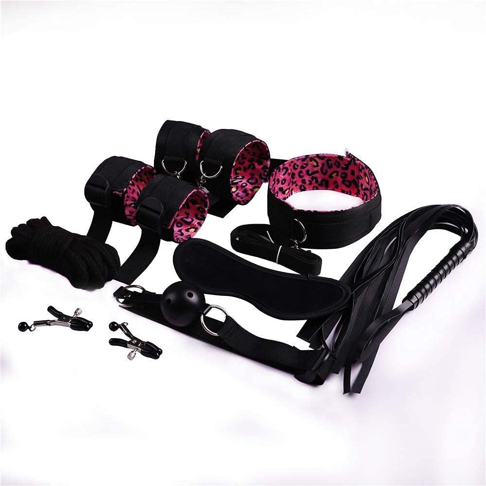 Juego de 12 piezas de accesorios de pijama de nailon para dormitorio, práctica de Yoga, suministros para parejas BSDM