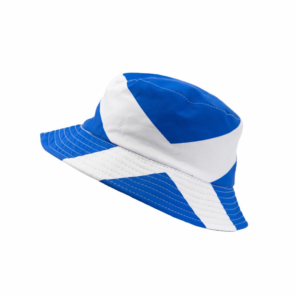 Eurostick Scotland Bucket Hat, Tartan Army Hat, Scottish Flag, Scottish Bucket Hat, Gift for Scotland Fan, Saltire Flag, Festival Hat
