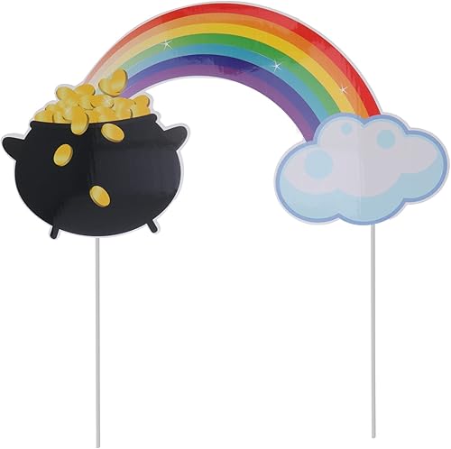 Miniatura 1 de Abaodam Letrero decorativo para patio del día de San Patricio para decoración al aire libre arcoíris