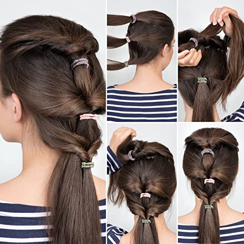 28 Pcs Boho Hair Ties Bracelet For Women Girls, Elastic Twist Braided Hair Bands Ponytail Holder For Thick Hair No Damage Hair Ties For Curly Thin Hair Mixed Color #TOP4