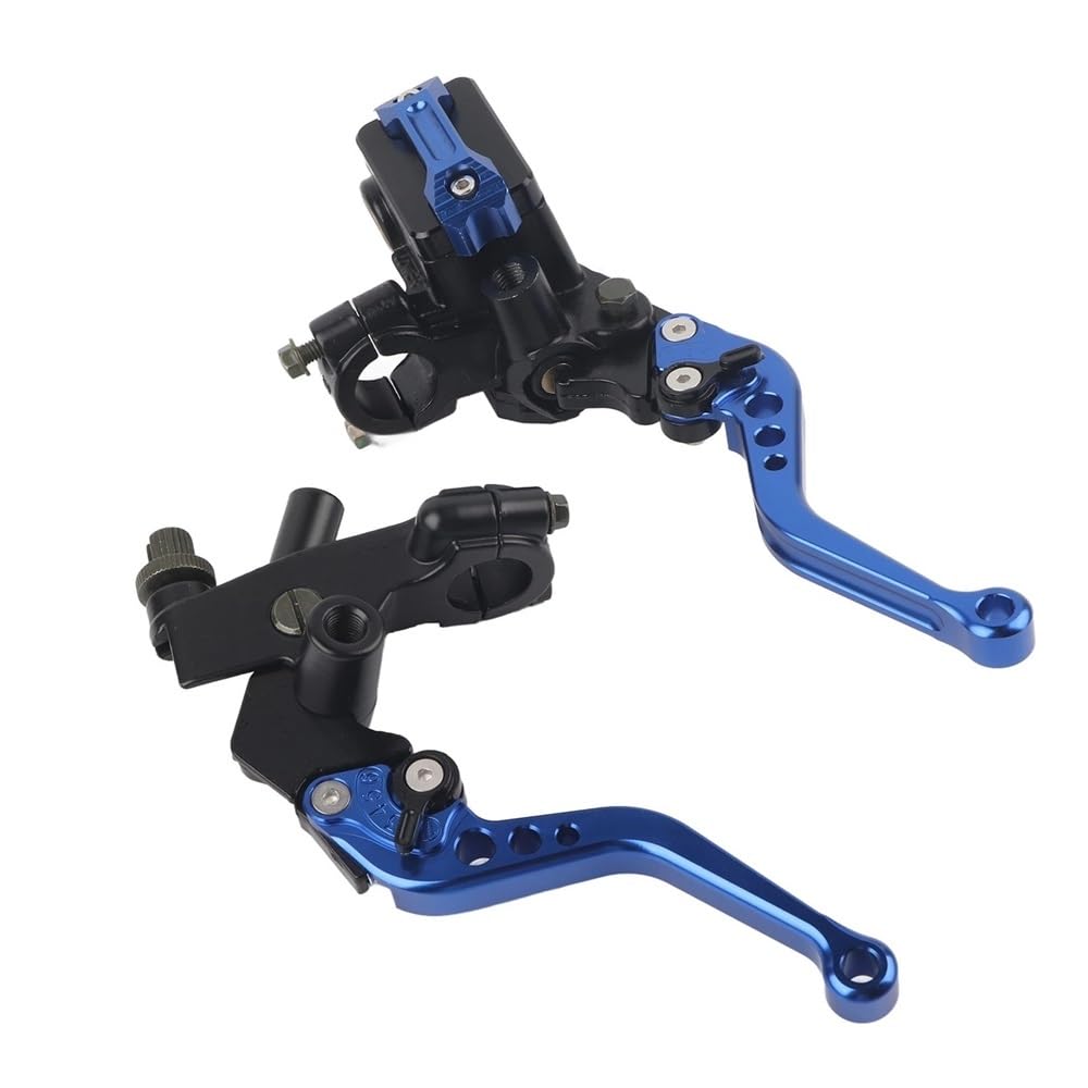 Prsdfg Blue Brake Clutch Levers Handle 1 Pair 7/8Inch Motorcycle Brake Master Cylinder Reservoir Levers Universal Handlebar Accessories ﻿