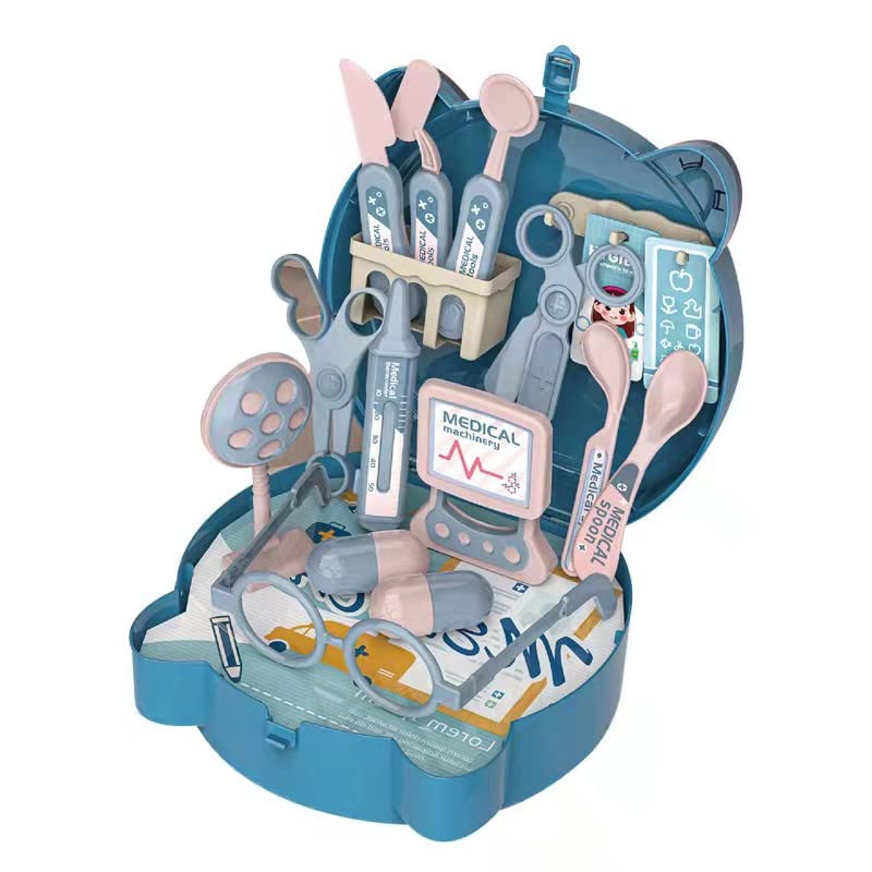 Toy Doctor Set 15 Pieces Pretend Play Doctor Set Toy Stethoscope Medical Set Imagination Play for 3 Years Old (Medical equipment)