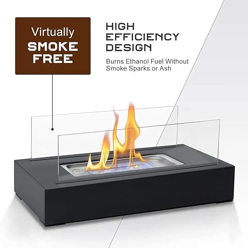 Tabletop Fire Pit - A Personal Indoor & Outdoor, Smokeless, Portable, Ethanol Fireplace #TOP1