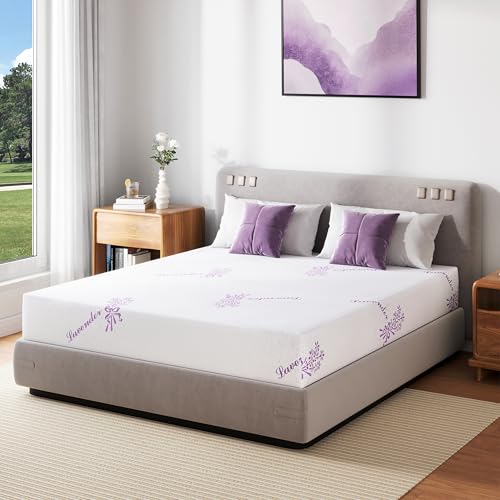 Image of EGOHOME 8 Inch Full Size Mattress, Medium Memory Foam Infused with Green Tea Gel, Pressure Relief, Body-Adapting Comfort, Bed in a Box, CertiPUR-US Certified