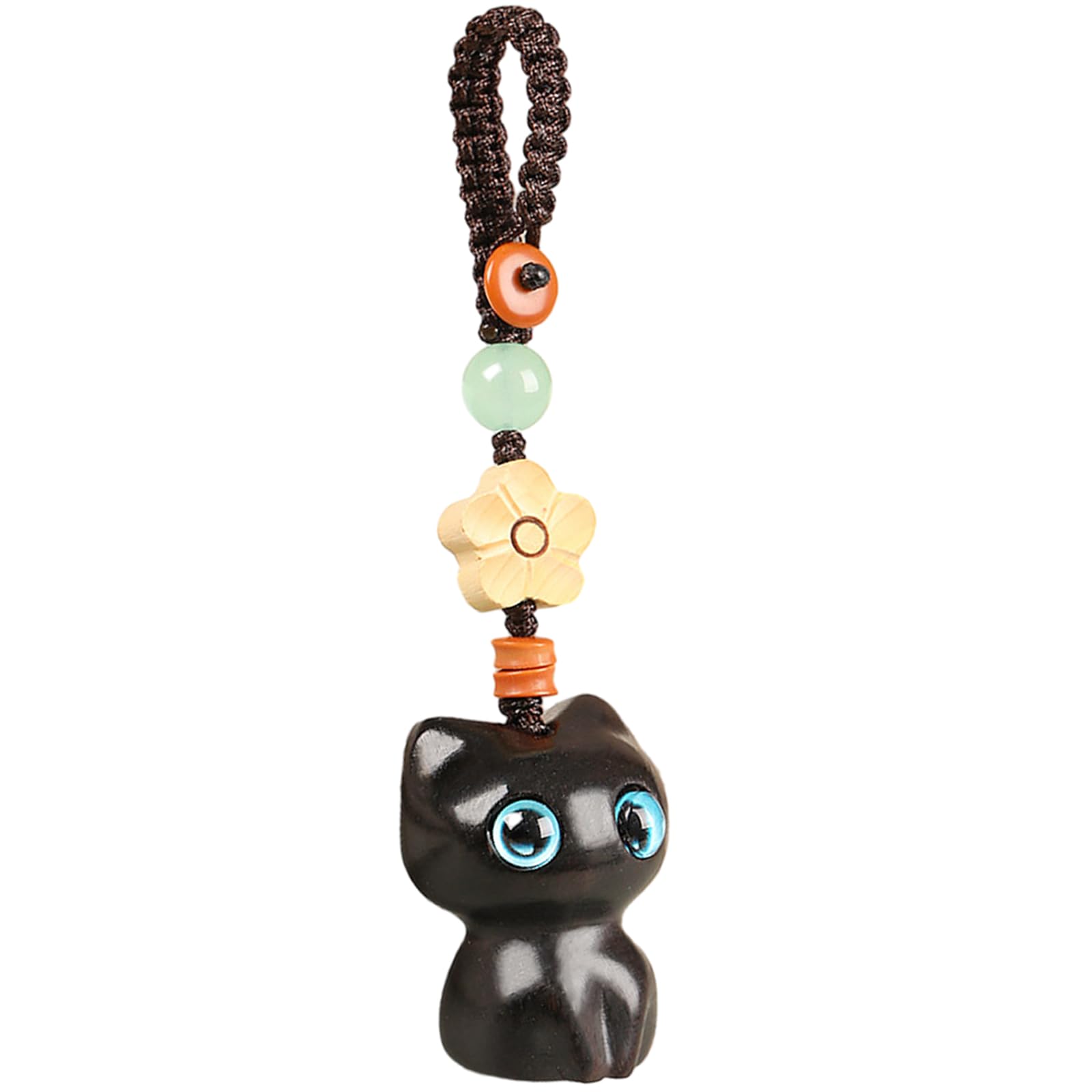 Jazuaiao Wooden Keychain for Car Keys Bag Purse, Engraved Pendant Keychain for Bag Purse Handbag Charm Decoration Bags