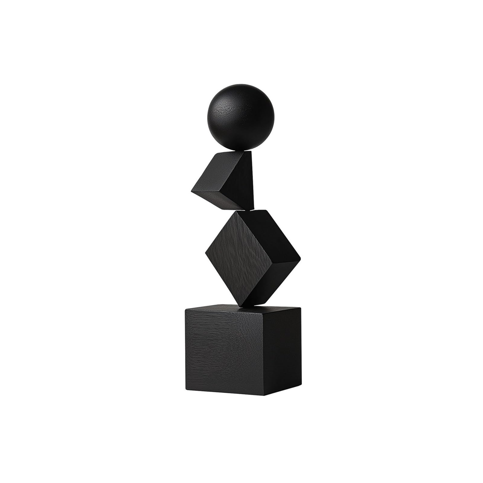CHENGAIJIAN Modern Creative Geometric Art Wood Sculpture Ornament for Living Room and Bedroom Decoration