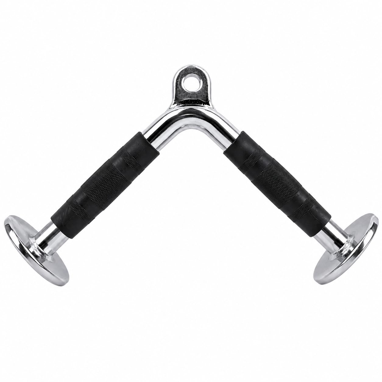 Gym V Handle for Cable Machine, Steel Tricep Pushdown Bar with Textured Grip, V Shape Triceps Handle for LAT Pulldown, Rowing, Strength Training Attachment for Men & Women-image-46