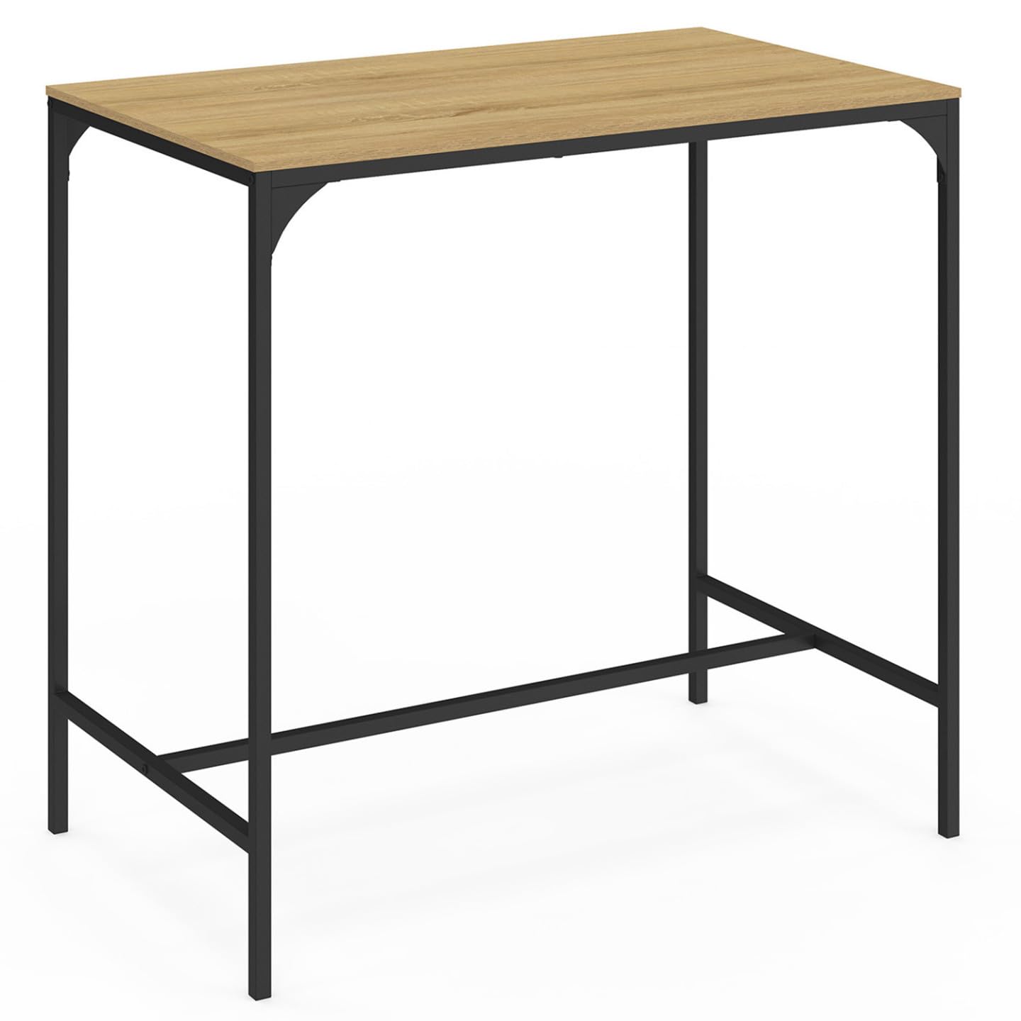 IDMarket - Ensemble Table Haute de Bar Detroit 95 cm et 2 tabourets Design Industriel