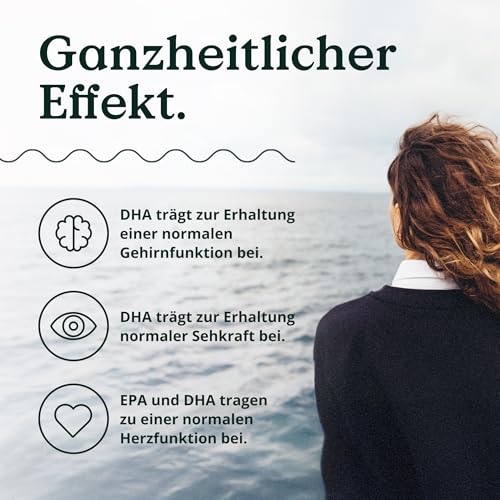NATURE LOVE® Omega 3 vegan - hochdosiert mit 1.444 mg Algenöl pro Tagesdosis - 90 Kapseln - nachhaltig, laborgeprüft, produziert in Deutschland 5