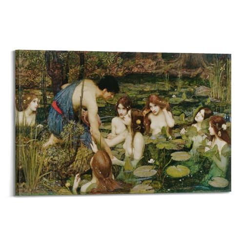 Poster Hylas et les Nymphes John William Waterhouse salon 30x45