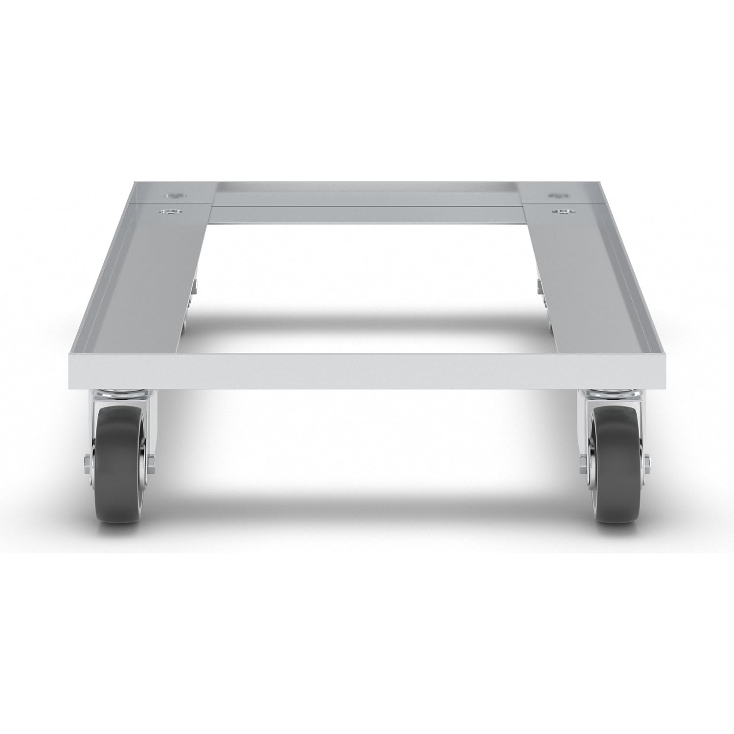 Certeo | Plateau roulant en aluminium | force 200 kg | roues en polypropylène gris