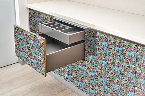 Adhesivo Autoadhesivo Decorativo para Muebles de Cuarto Juvenil Mate 5