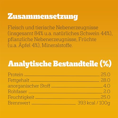 Pedigree Ranchos Sausages 7x60g Leckerlis mit 100% natürlichem Schwein