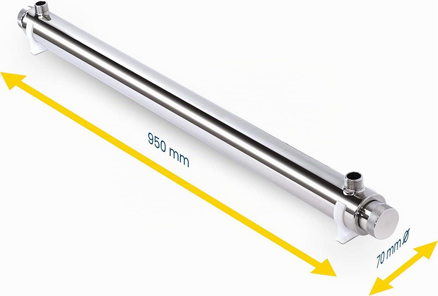 Swan Sterilizzatore Acqua UV Lampada 55 Watt Portata 30 lt/min per impianti filtrazione, osmosi inversa e Acquario
