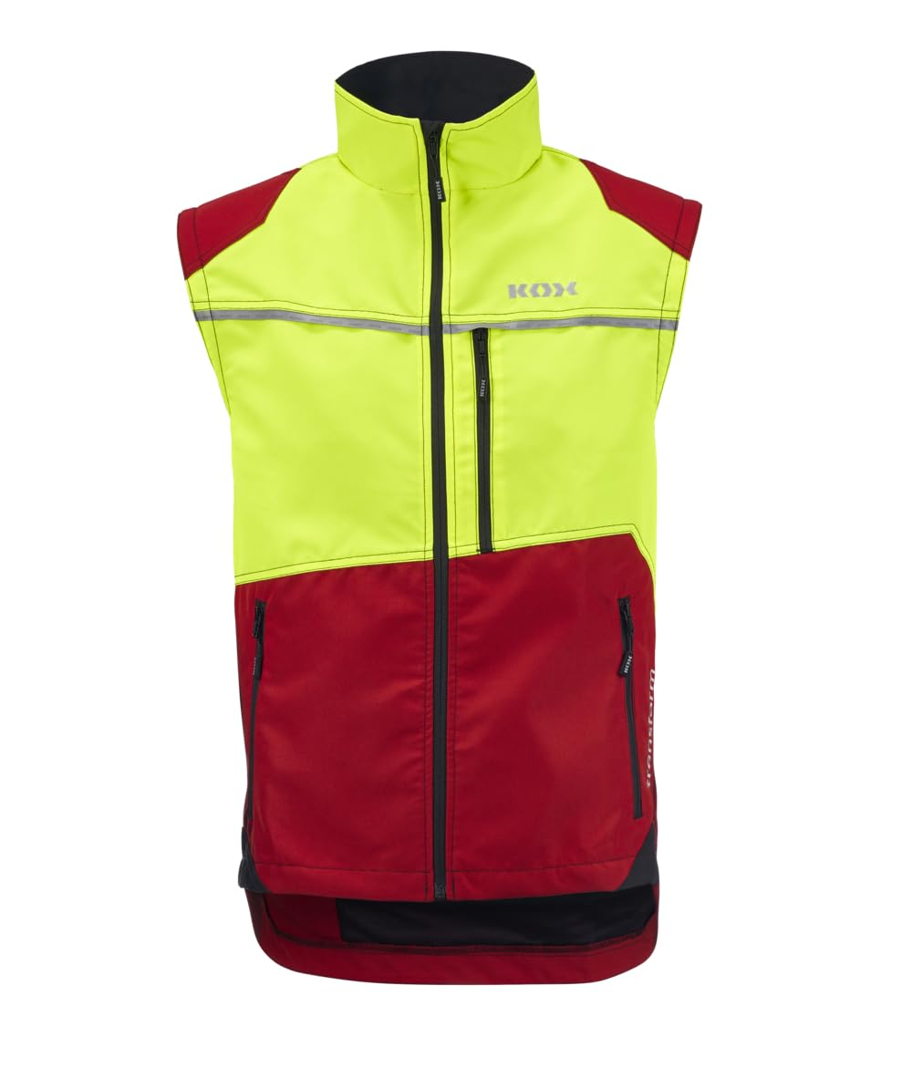 KOX Forstjacke Transform Rot/Gelb Größe 62/64 | KWF-Profi
