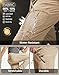 Men's Hiking Pants Lightweight Waterproof Nylon Cargo Work Pants Quick Dry Stretch Travel Fishing Pants 6 Pockets Khaki gallery 3