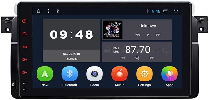 9'' Car Stereo Radio Player Android 9.0 GPS Navigation WiFi for BMW E46 Sedan