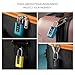 Password Lock Travel Luggage Security Theft Tool Portable Contrast Color Padlock 3 Digit Combination Lock 1Pcs(A Black)