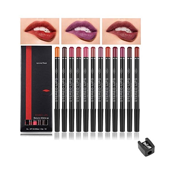 Chnaivy-Lip-Liner-Pencil-Set12-Color-Matt-Smooth-Waterproof-lip-pencil-setlip-pencil-set-Natural-Long-Lasting-Make-Up-Lipliners-with-a-Pencil-Sharpener Chnaivy Lip Liner Pencil Set,12 Color Matt Smooth Waterproof lip pencil setlip pencil set, Natural Long Lasting Make Up Lipliners with a Pencil Sharpener