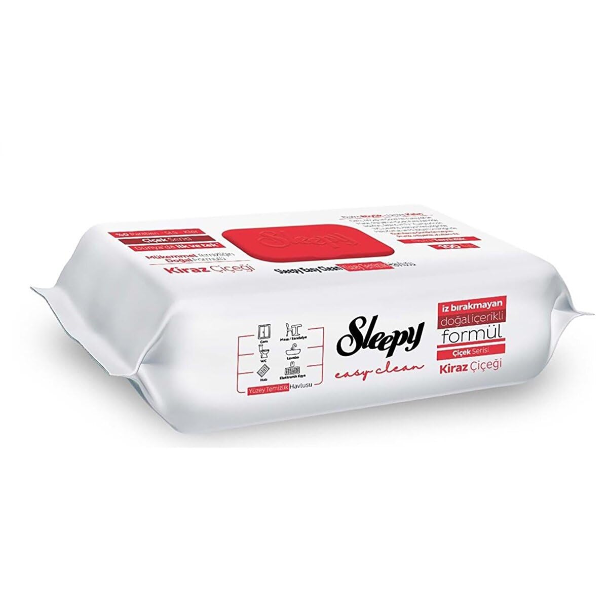 Sleepy Easy Clean Kiraz Çiçeği Yüzey Temizlik Havlusu&Mendili 100 Yaprak