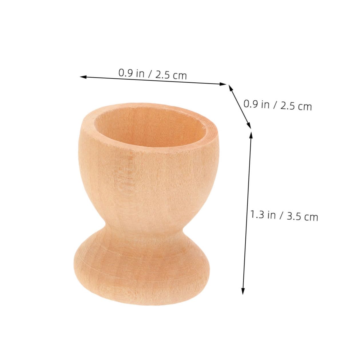 KOMBIUDA 10pcs Egg Tray Decorate Egg Holder Cup Holder Children's Toys Easter Party Supplies Kitchen Egg Holding Cup Graffiti Egg Holding Cup Children DIY Egg Cup Wooden