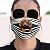 Missli Novelty Dogs Print Face Mask Bandanas, 3D Printed Reusable Mouth Covering, Fashion Protective, Washable, Breathing, Full Face Anti Dust (E)