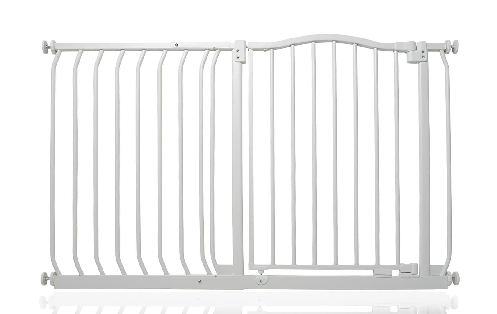 Safetots Curved Top Safety Gate, 71cm - 80cm, Matt White, Pressure Fit Stair Gate, Baby Gate for Doors Hallways and Spaces, Safety Barrier, Easy Installation — view 74