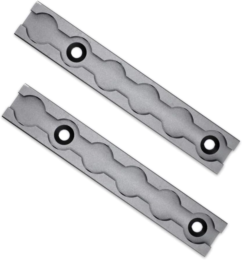 VanEssential 6" Venture Track T-6 Aluminium L-Track Black Anodized (Rectangle Profile) - 2 Pack