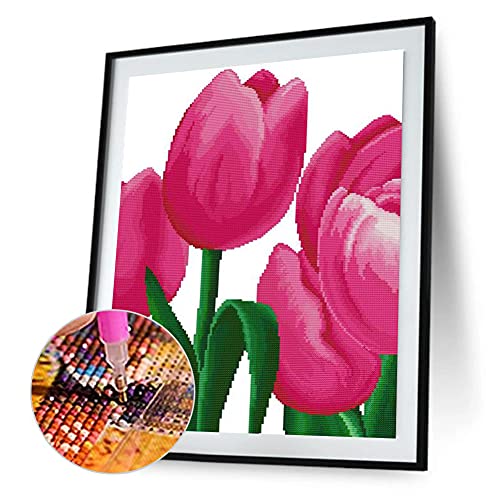 Diamond Painting 5D de Tulipanes Full Round Drill para Cuadro de Diamantes B1335 6