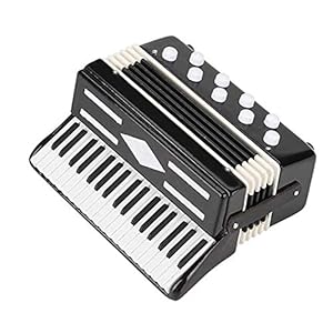 Tbkoeudhg Miniatur Tastenakkordeon Musikinstrument