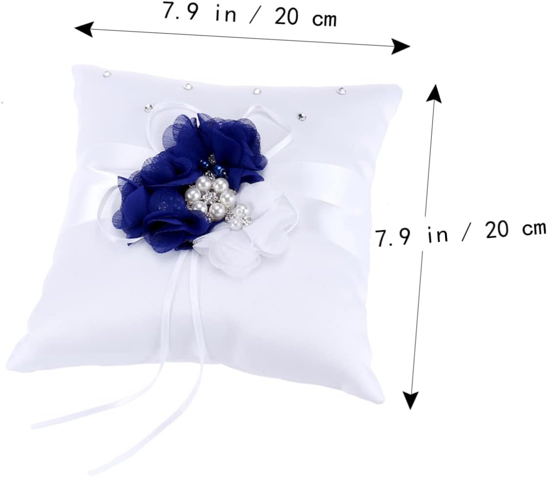 Elegant Bridal Party Accessory Cm Ring Pillow Pearl Design for Wedding Ring Bearer Pillow