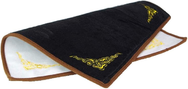 mollensiuer 1 Piece Black Velvet Jewelry Display Pads Display Jewelry Wiping Cloth for Rings Earrings Bracelet Watch 30 x 30 CM