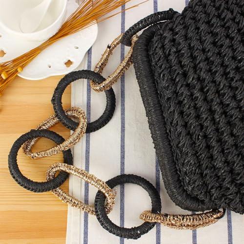 Bolso de Playa Straw para Mujer Tote Handbag Vacaciones miniatura 7