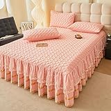 Tissu de haute qualité: La Cache-sommiers est faite de haute qualité, le tissu est respirant, lisse, doux et frais au toucher. De bonnes coutures et une excellente finition réduisent les fils lâches, ce qui lui confère une finition lisse et une durabilité exceptionnelle, même après un lavage et une usure prolongés.
