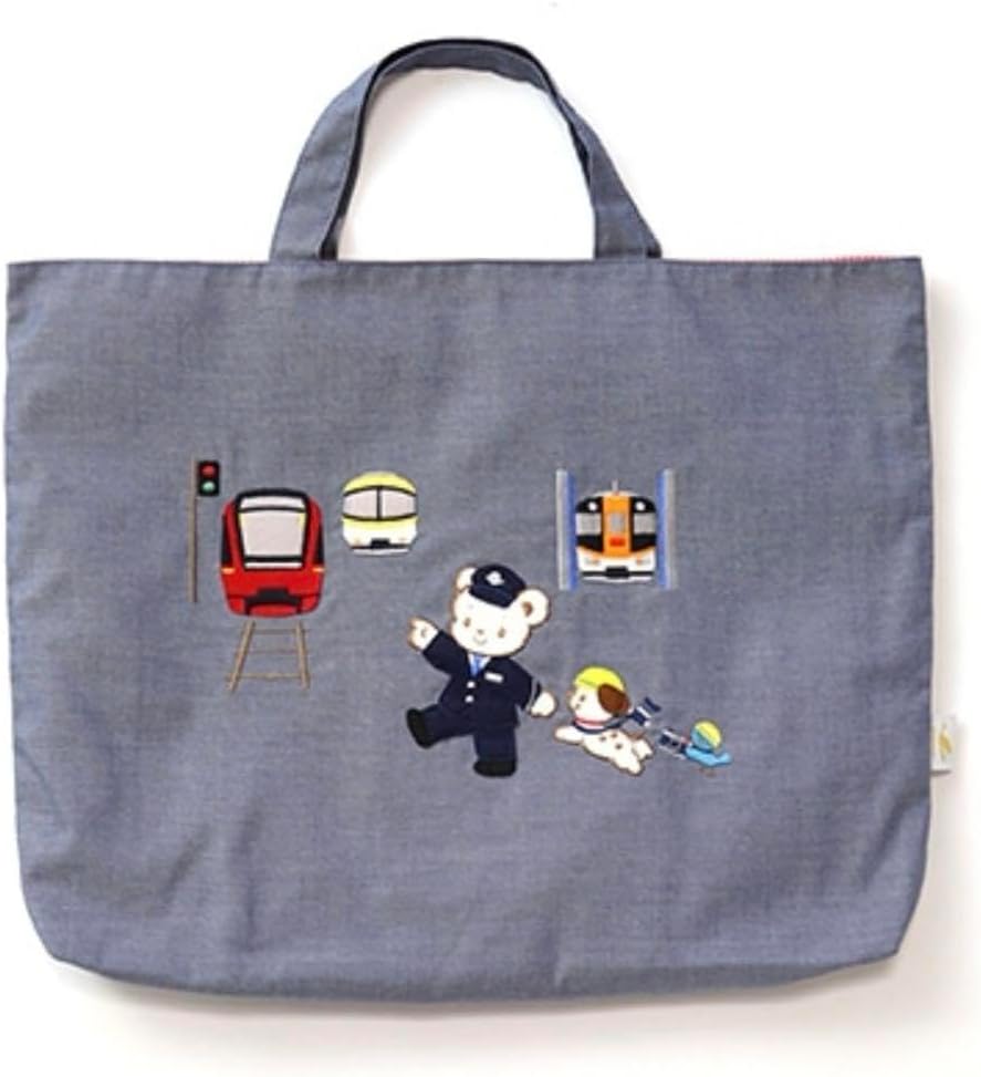 ファミリア 近鉄電車 コラボ レッスンバッグ トート B4 デニムバッグ