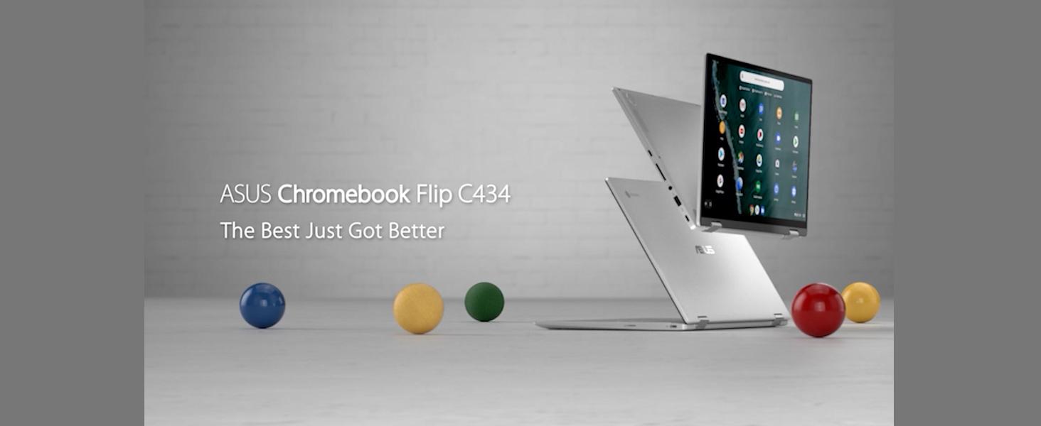 Amazon.com: ASUS Chromebook Flip C434 2-in-1 Laptop- 14
