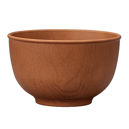 山中漆器 ボウル 鉢 皿 ラウンドボウル 約13cm m 電子レンジ 食洗機対応 抗菌加工 木目 ミディアムブラウン 日本製 k17897-5