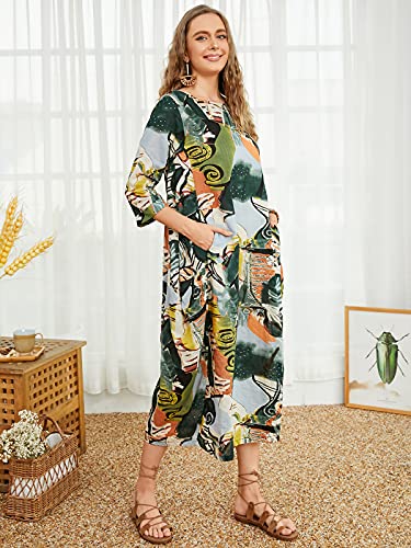 Image of Celmia Autumn Solid Loose Long Maxi Dress Cotton Caftan