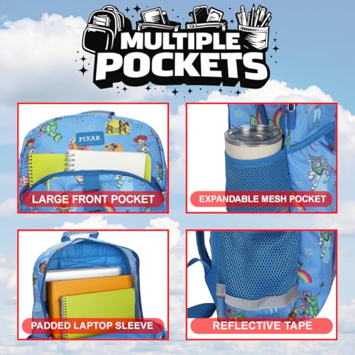 Bioworld Toy Story Favorite Characters 2-Piece 16" Kids Backpack & Lunch Box Set For School And Travel by Bioworld - Used condition - Image 3