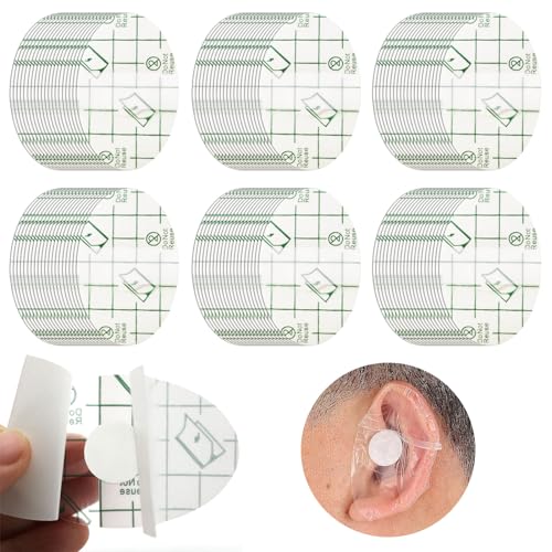 EUPSIIU 120 Piezas Pegatinas Impermeables para Oídos de Bebé, Protector Orejas, Desechables Impermeables Pegatinas Oídos, Vendas Anti Ampollas Parche Invisible para Nadar, Baños (120 Piezas)