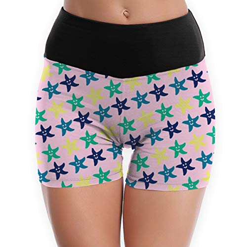 Arthur Women's Stretch Athletic Workout ShortsColor StarfishWorkout Yoga Shorts M