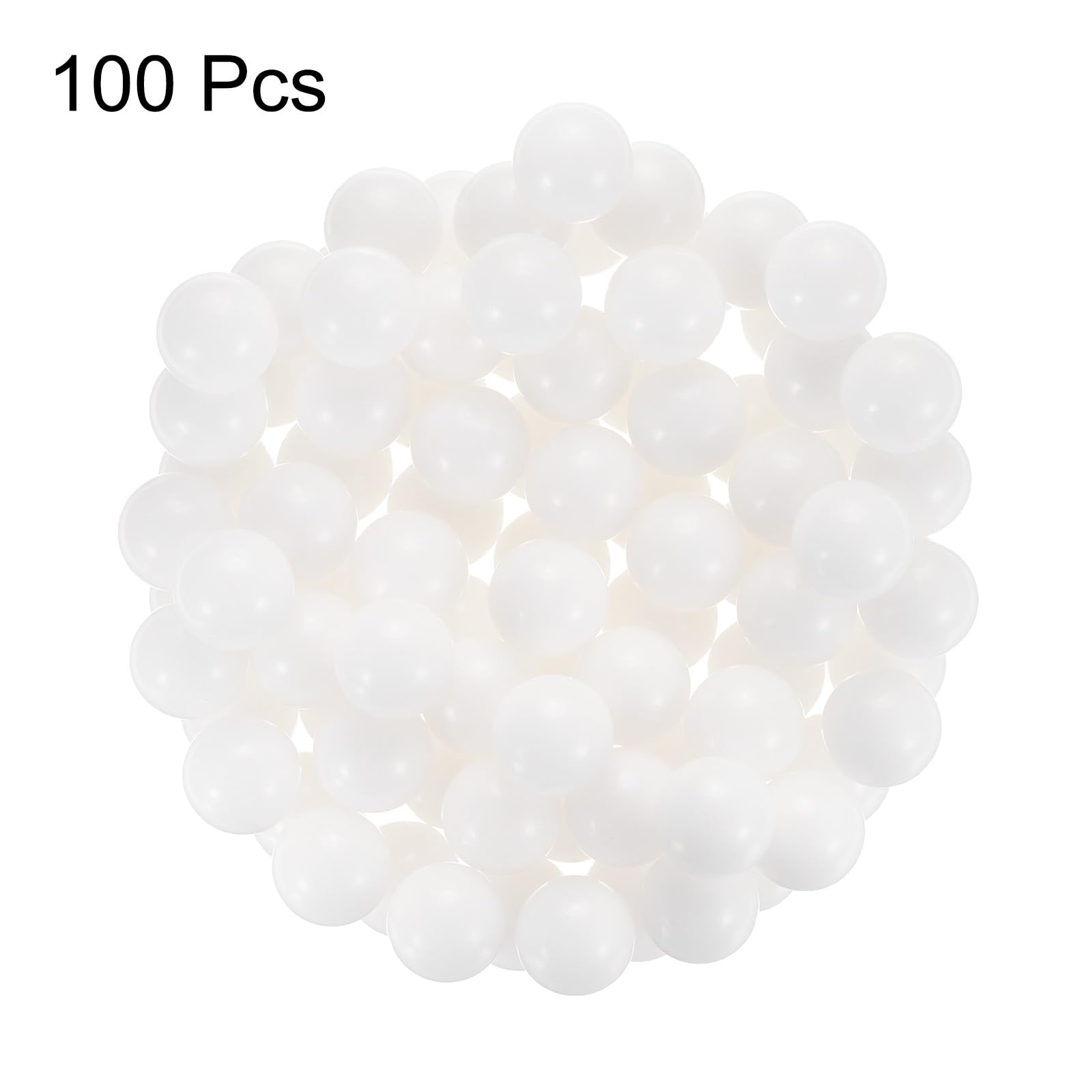 sourcing map 100 sfere per cuscinetti in POM da 12,7 mm, plastica solida, precisione