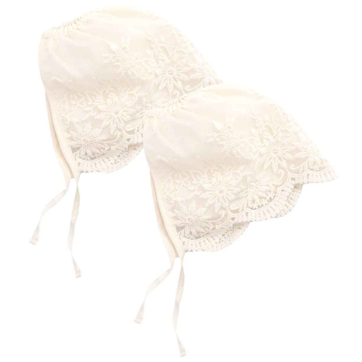 3 Series Sombrero De Encaje para Bebés Niña Gorro Ligero Y Transpirable para Recién Nacidos Y Ocasiones Especiales 2 Piezas X 3