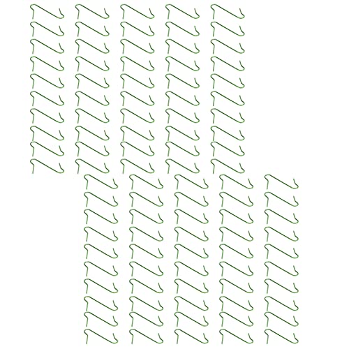 TOOLSGO 100 Pcs Green S Hooks Christmas Ornament Hooks Versatile Holiday Decoration Hangers for Tree Festive Decor Small Items