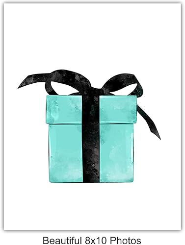 Vista 5 de Arte de pared glam azul - Perfume de diseñador, zapatos, bolsos - Regalo de diseño de alta moda para fashionista - Decoración de pared de lujo