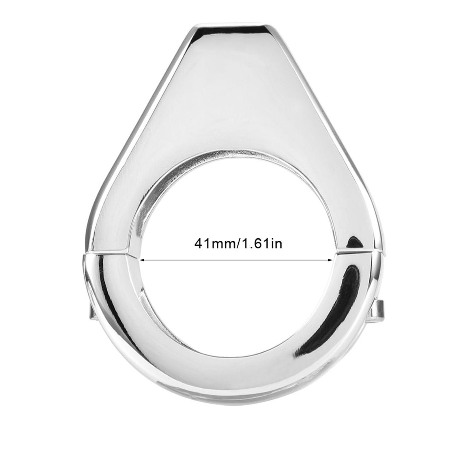 Soporte de Montaje de Señal de Giro, Aleación de Aluminio Abrazaderas de Señal de Giro para Motocicleta Soporte de Montaje de Abrazadera de Horquilla de Reubicación (Plata)