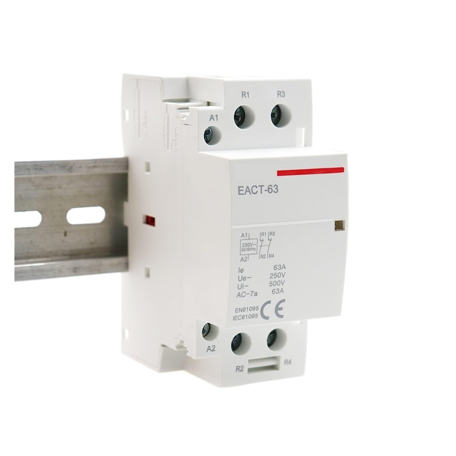 Commutateur modulaire 1NO1NC à double contact pour une commutation précise