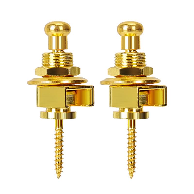シャーラー ギター用ロックピン ゴールド 新品 六角レンチとドライバー付き Amazon | Schaller シャーラー ストラップロックピン S-Locks