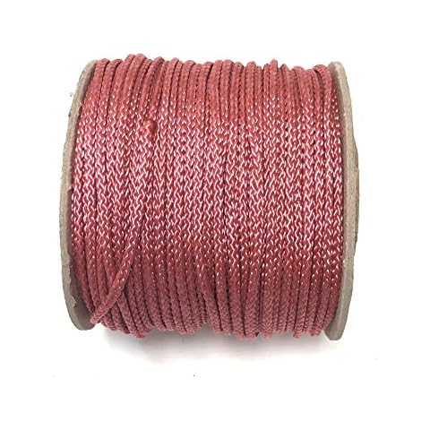 Viva Nature Polypropylen Seil PP Seil 3 mm 50m Rolle Flechtleine Reepschnur Polypropylenseil Tau Festmacher Schnur Tauwerk Universalseil Kordel (Altrosa) Cover